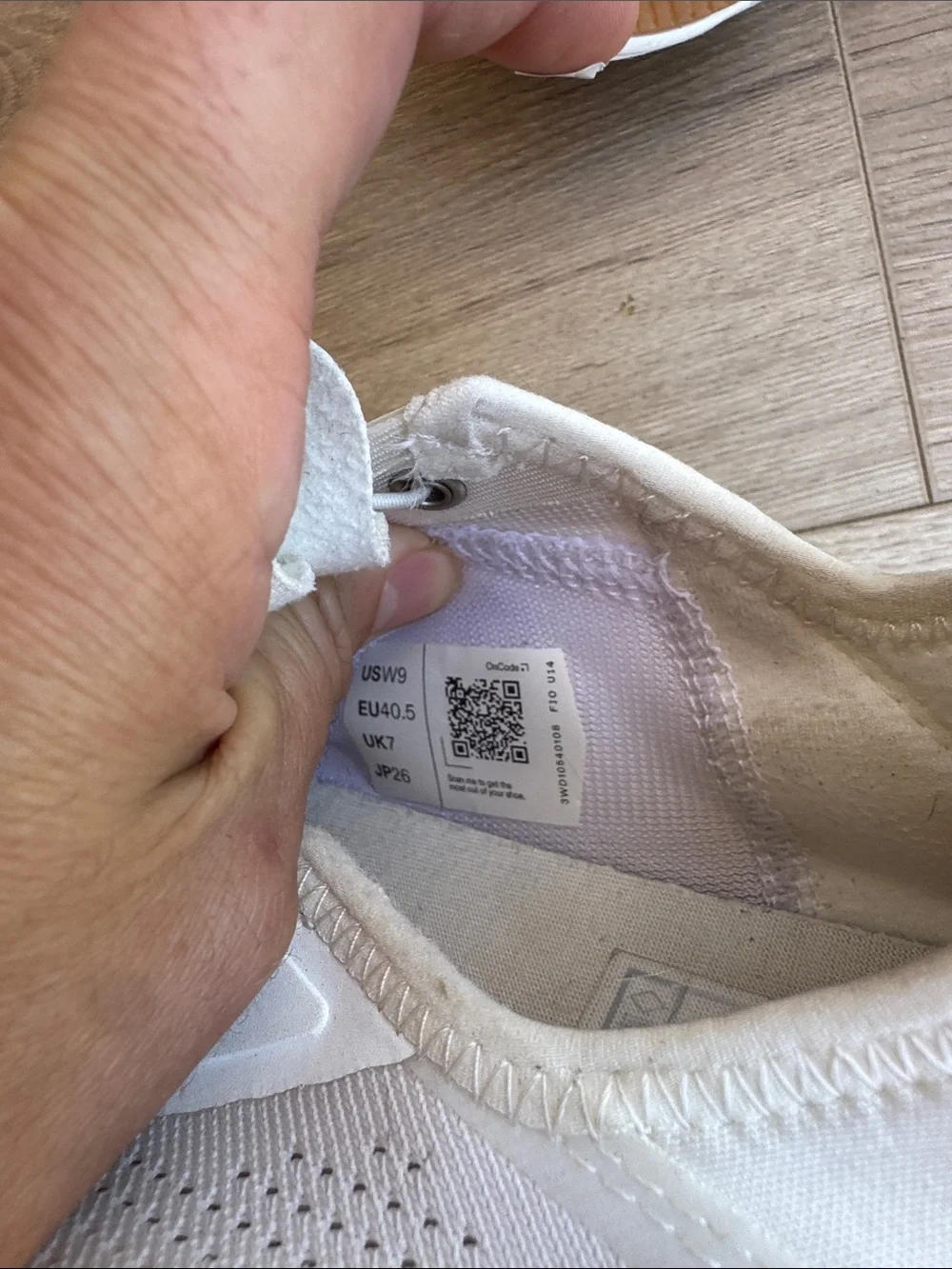 On Women's Cloud Running Shoes in White with Gum Accent